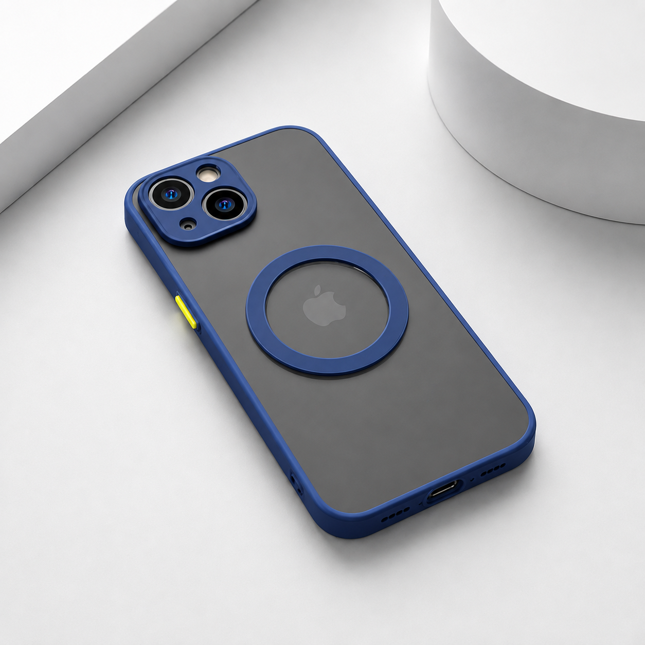 Matte Translucent MagSafe Case with Colored Bumper — iPhone