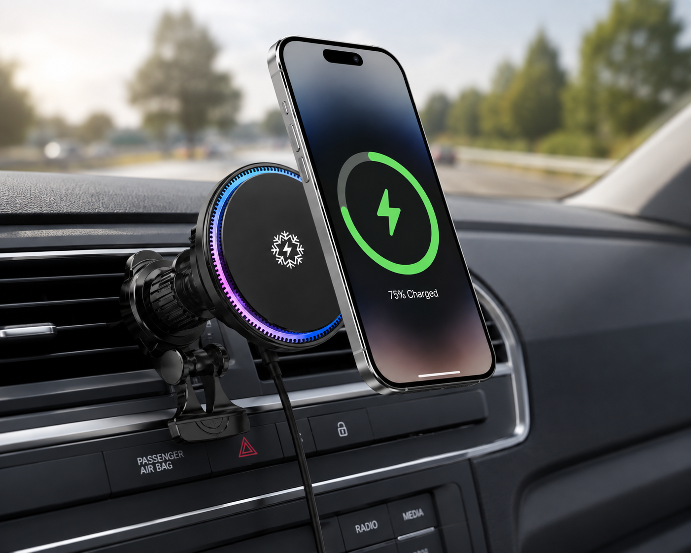 Ice Cooling Magnetic Car Charger
